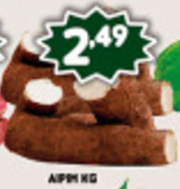 Supermercados Cristal Aipim 1kg oferta