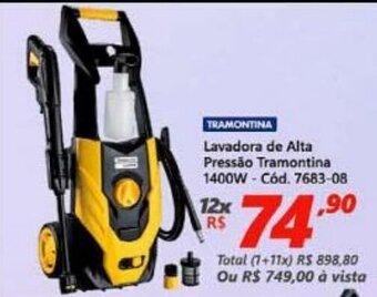 Lojas Becker Lavadora de Alta Pressao Tramontina 1400W oferta