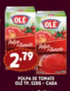 Supermercados Cristal Polpa de Tomate Ole Tp 520g - cada oferta