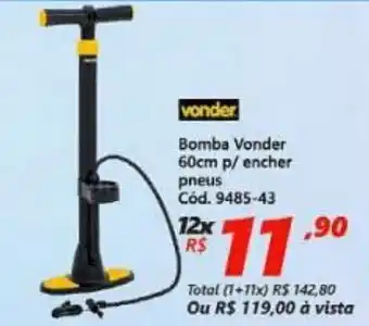 Bomba Vonder 60cm p/ encher pneus