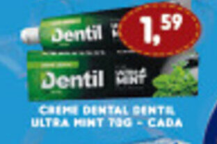 Supermercados Cristal Creme dental Dentil Ultra Mint 70g cada oferta