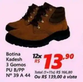 Botina Kadesh 3 Gomos PU B/PP N39 A 44