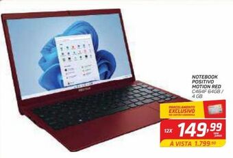 GBarbosa Notebook positivo motion red oferta