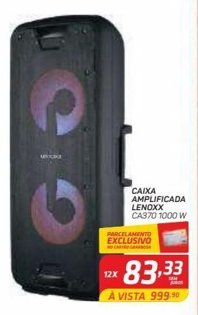 Caixa amplificada lenoxx