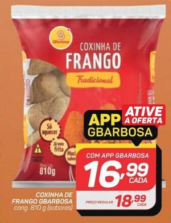 GBarbosa Coxinha de frango gbarbosa 810g oferta