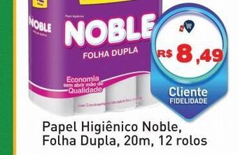 Tonin Superatacado Papel higiênico noble, folha dupla, 20m, 12 rolos oferta
