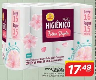 GBarbosa Papel higiênico gbarbosa oferta