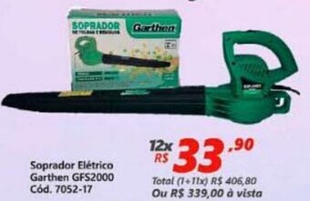 Lojas Becker Soprador Eletrico Garthen GFS2000 oferta