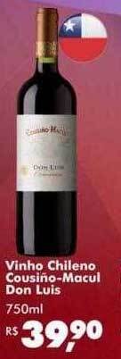 Big Box Vinho Chileno Cousiño-macul Don Luis oferta