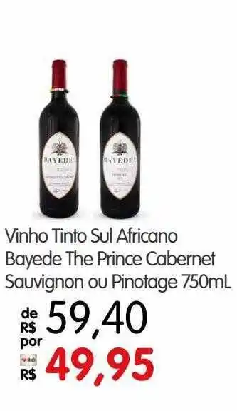 Zona Sul Vinho Tinto Sul Africano Bayede The Prince Cabernet Sauvignon Ou Pinotage oferta