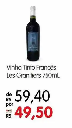 Zona Sul Vinho Tinto Francês Les Granitiers oferta