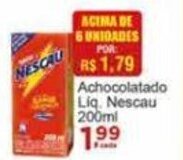 Rossi Supermercado Achocolatado liquido Nescau 200ml oferta