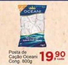 Rossi Supermercado Posta de Cacao Oceani cong. 800g oferta