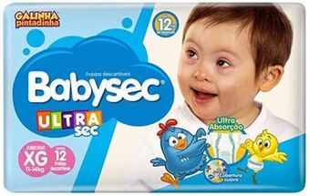 Fralda babysec jumbinho xg 12 un