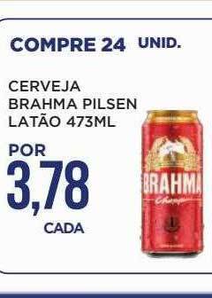 Apoio Mineiro Cerveja Brahma Pilsen Latão oferta