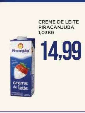 Apoio Mineiro Creme De Leite Piracanjuba oferta