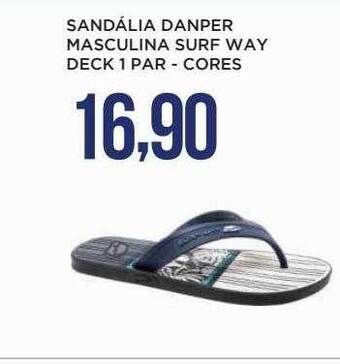 Apoio Mineiro Sandália Danper Masculina Surf Way Deck 1 Par - Cores oferta
