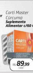 Oferta Carti Master Cúrcuma Suplemento Alimentar C- 60 Cps na Drogal 