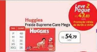 Drogal Huggies Fralda Supreme Care Mega oferta