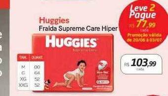 Drogal Huggies Fralda Supreme Care Hiper oferta