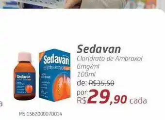 Drogal Sedavon Cloridrato De Ambroxol oferta