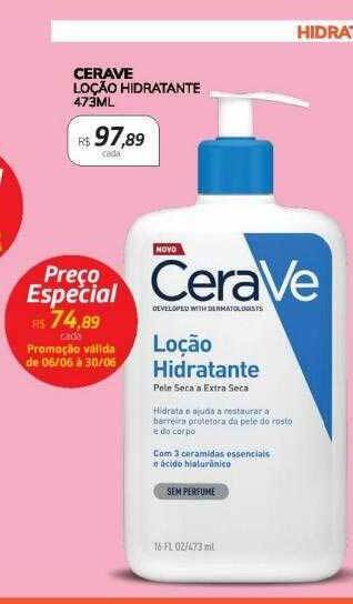 Drogal Cerave Loção Hidratante oferta