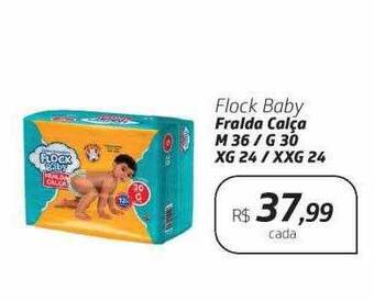 Flock Baby Fralda Calça