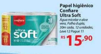 Nacional Papel Higiênico Confiare Ultra Soft oferta