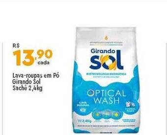 Supper Rissul Lava-roupas Em Pó Girando Sol oferta