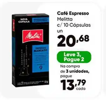 Zaffari Café Espresso Melitta oferta