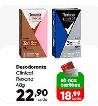 Zaffari Desodorante Clinical Rexona oferta