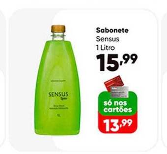 Zaffari Sabonete Sensus oferta