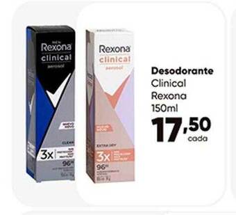 Zaffari Desodorante Clinical Rexona oferta