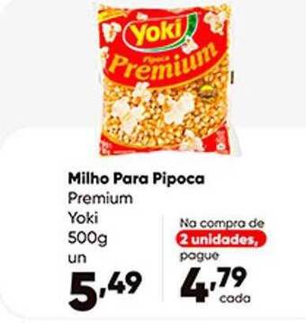 Zaffari Milho Para Pipoca Premium Yoki oferta