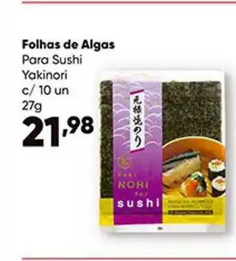 Folhas De Algas Para Sushi Yakinori