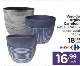 Carrefour Vaso De Argila Carrefour oferta