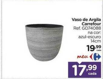 Carrefour Vaso De Argila Carrefour oferta