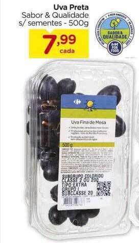Carrefour Uva Preta Sabor & Qualidade S Sementes oferta
