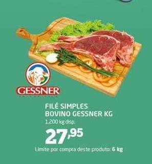 Cooper Filé Simples Bovino Gessner Kg oferta