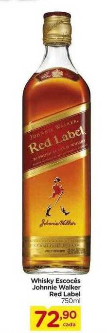 Carrefour Whisky Escocês Johnnie Walker Red Label oferta