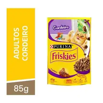 Ração para gatos friskies cordeiro ao molho 85g
