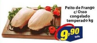 Vencedor Atacadista Peito de Frango c/ Osso Congelado temperado 1kg oferta