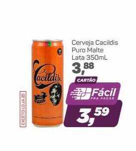 Supermercados São Vicente Cerveja Cacildis Puro Malte oferta