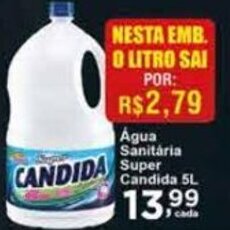 Rossi Supermercado Agua Sanitaria Super Candida 5L oferta