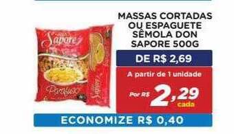 Bahamas Mix Massas Cortadas Ou Espaguete Sêmola Don Sapore oferta