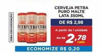 Bahamas Mix Cerveja Petra Puro Malte Lata oferta