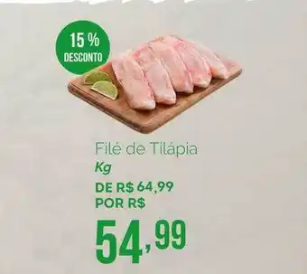 Oba Hortifruti Filé De Tilápia 15% Desconto oferta