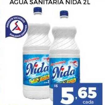 Supermercados Avenida água Sanitária Nida oferta
