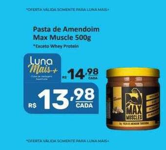 Super Luna Pasta De Amendoim Max Muscle oferta