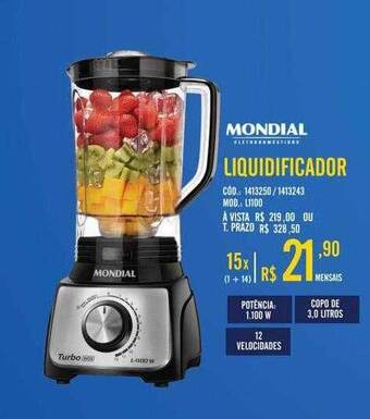 Zema Mondial Liquidificador oferta